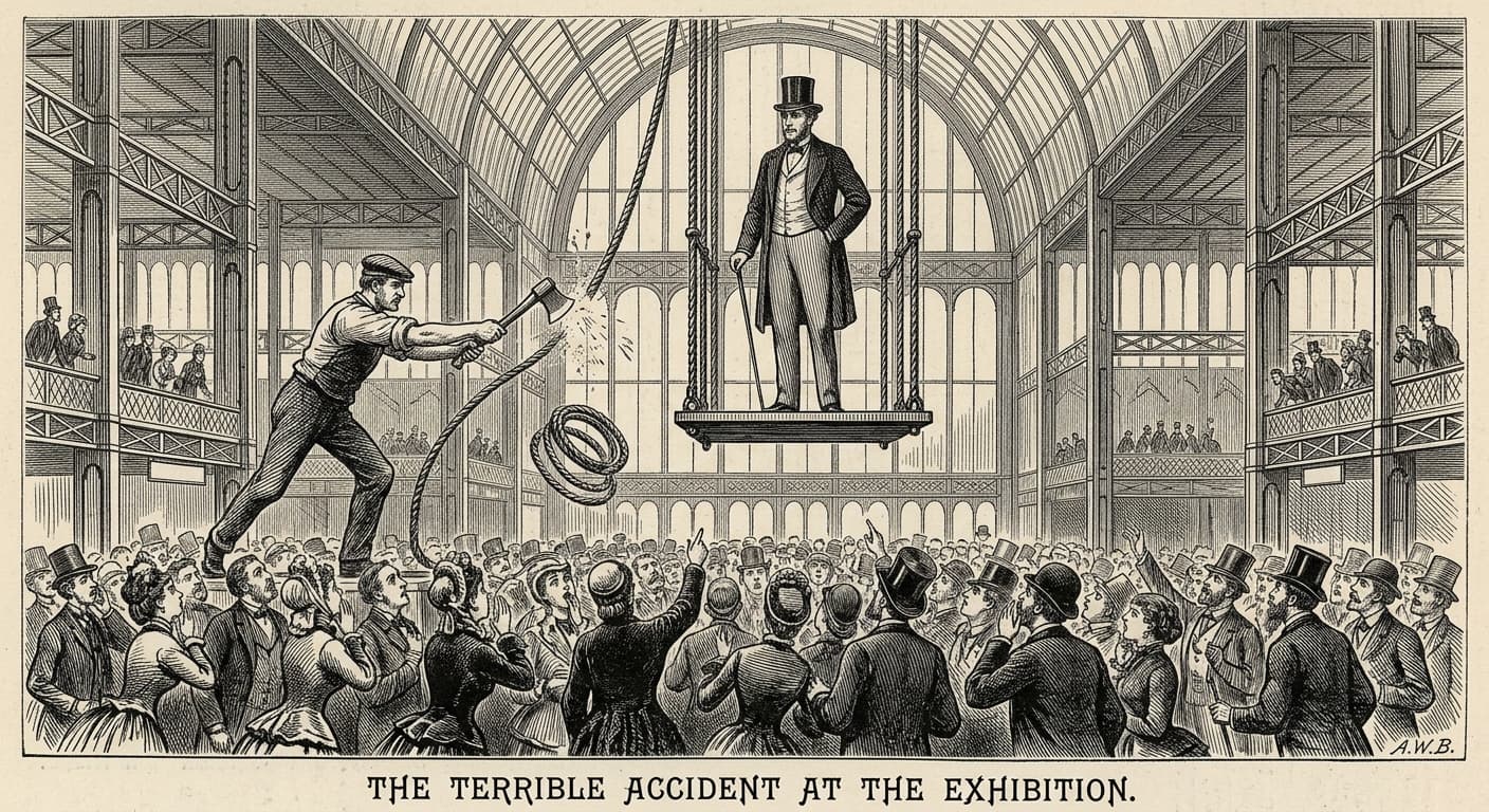 The Man Who Cut the Cord: How Elisha Otis Defied Death and Birthed the Skyline