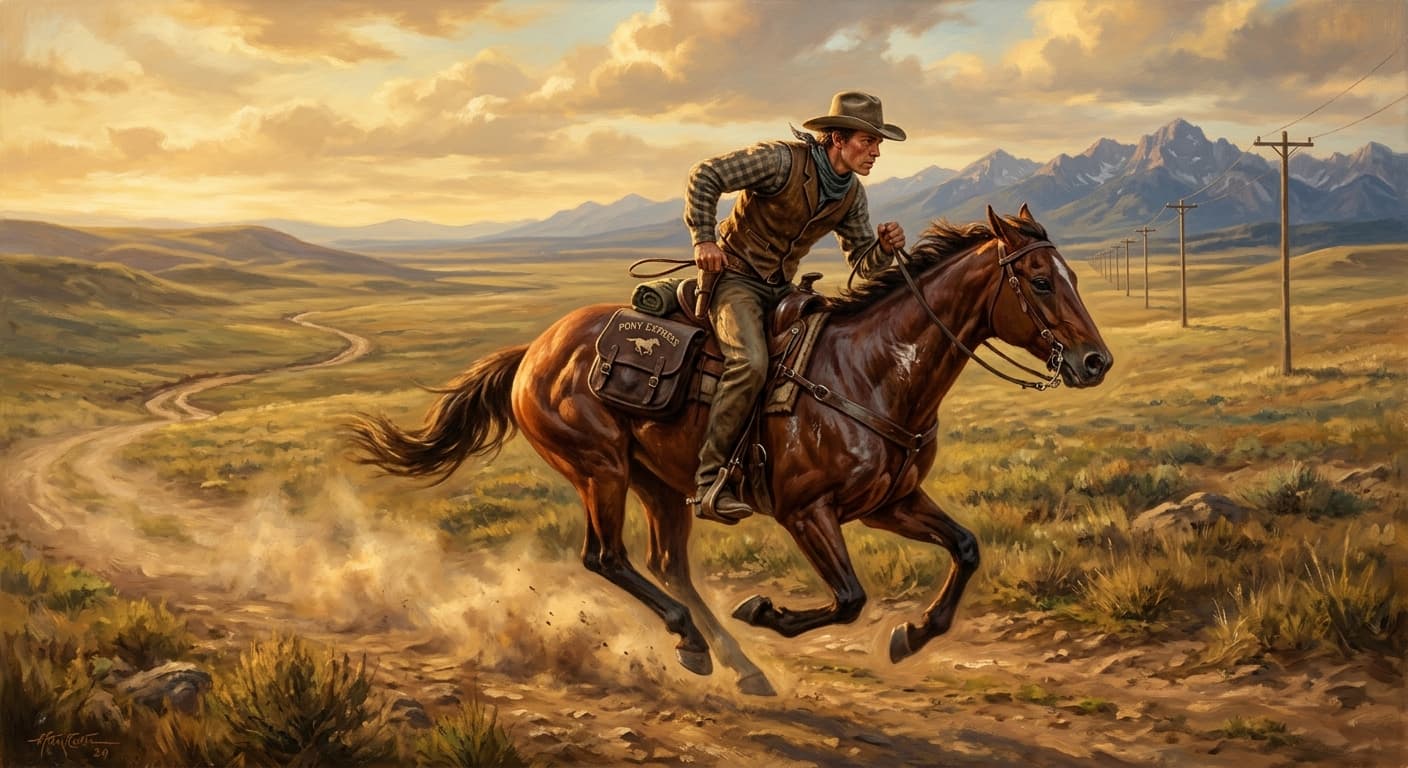 The Glorious, Doomed Sprint: How the Pony Express Conquered America and Died in 18 Months