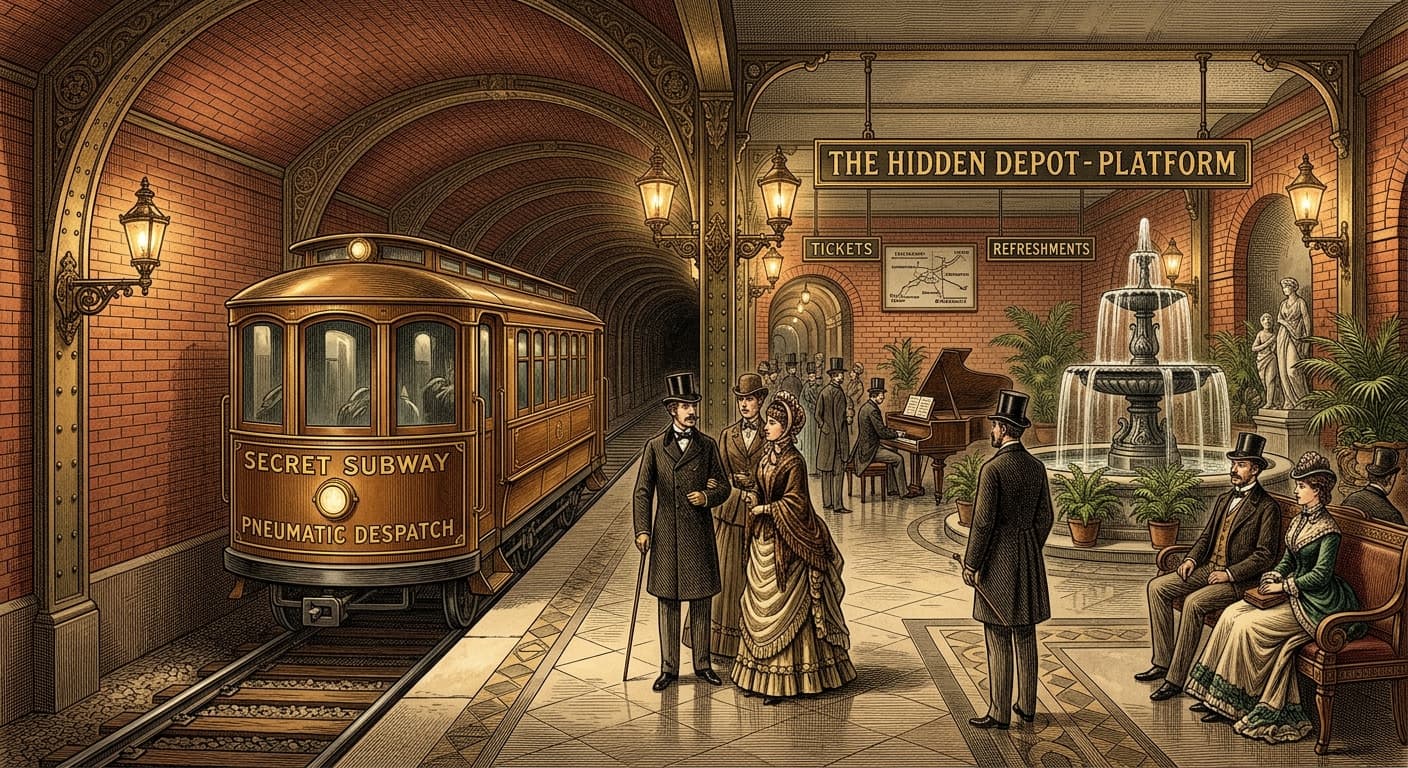 The Secret Subway of 1870: How Alfred Ely Beach Built a Pneumatic Tube Under New York City
