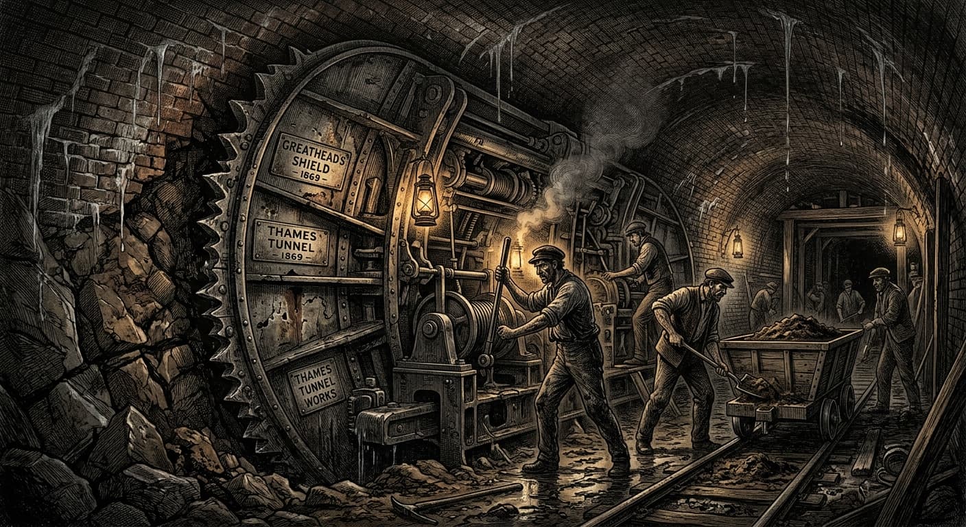 The Tunnel That Defied the Thames: How a Tiny Shipworm Birthed the Modern Subway