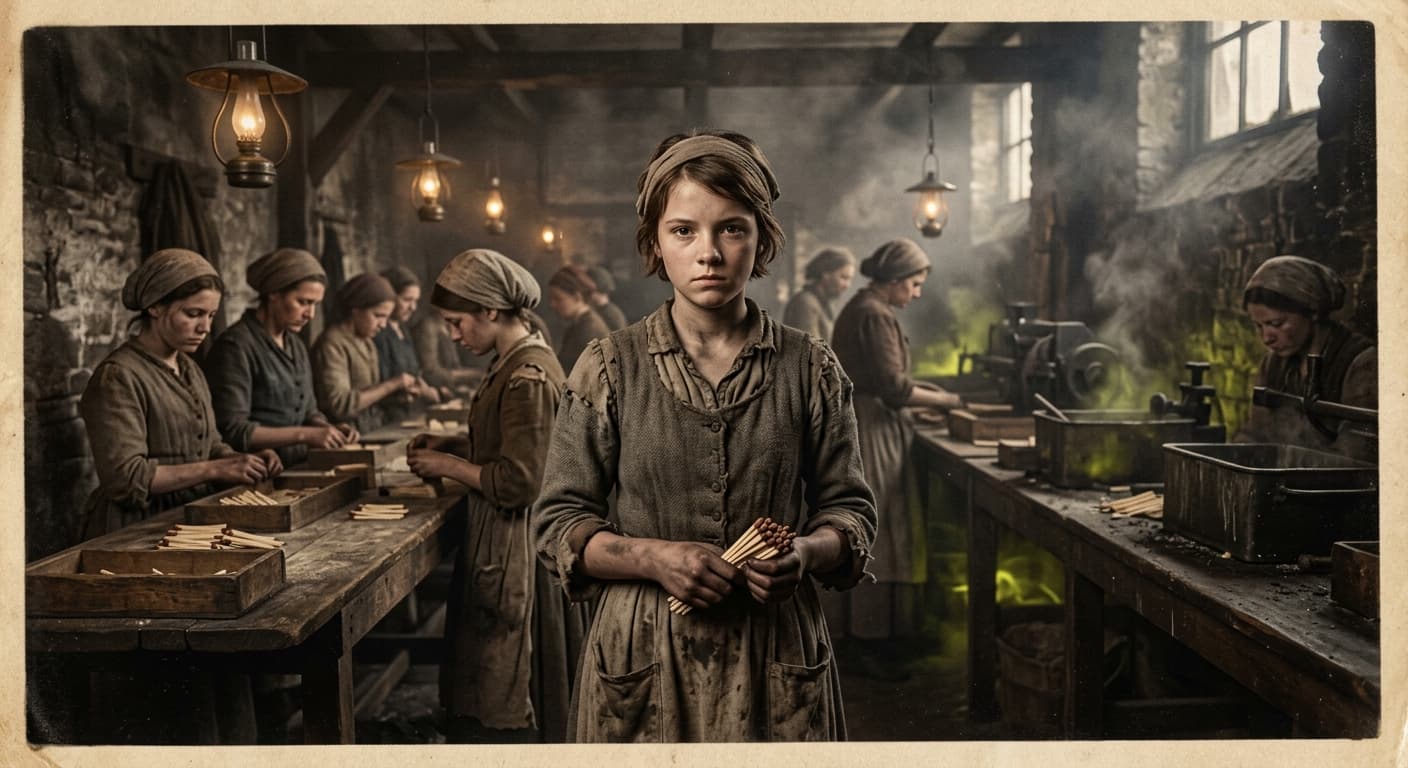 The Light That Burned the Bone: The Dark History of the Victorian Matchstick